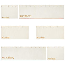 Rectangle Рамки для вязания крючком из липы, кисточка орнамент ремесло макраме инструмент, прямоугольные, 12~30x10x0.25 см, 6 шт / комплект