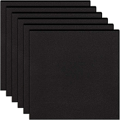 Черный Губка ева листовой поролон, с клейкой спинкой, квадратный, чёрные, 16x16x0.3 см