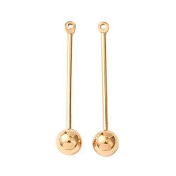 Золотой 304 Шаровой штифт с резьбой из нержавеющей стали, Винтовые штифты с шаровидным наконечником, ионное покрытие (ip), золотые, 28x5 мм, отверстие : 0.9 мм