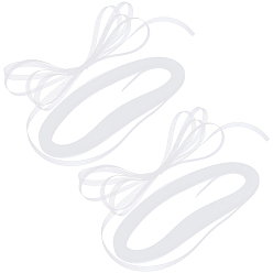 Белый Полиэстер твердый конский волос оплетка косточки, аксессуары для свадебного платья, для пошива платья бейсболка для шитья юбки окантовка окантовка, белые, 10x0.3 мм, около 100 ярдов/мешок