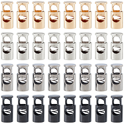 (52) Непрозрачная лаванда 32шт 4 цвета сплав пружинный шнур замки, застежка на пояс, разноцветные, 21.5x10 мм, 8 шт / цвет