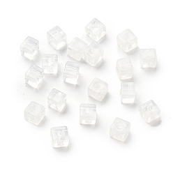 Прозрачный Прозрачные акриловые бусины, бусы из искусственного камня, кубические, прозрачные, 4.5x4.5x4.5 мм, отверстие : 1.7 мм