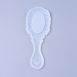 Белый Силиконовые формы, формы для литья смолы, для уф-смолы, изготовление ювелирных изделий из эпоксидной смолы, зеркало, белые, 170x62x4 мм