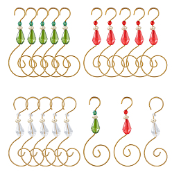 (52) Непрозрачная лаванда 30шт 3 цвета прозрачные акриловые бусины с железными крючками для украшения, крючки для вешалок в форме ангела в форме буквы S, для домашнего декора вечеринки, разноцветные, 73 мм, 10 шт / цвет