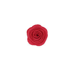 FireBrick Non-woven Fabrics Cabochons, for Garment Accessory, Flower, FireBrick, 40mm
