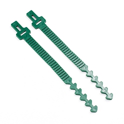 Green Reusable Plastic Plant Cable Ties, Adjustable Plant Twist Ties, Garden Tool, Green, 250x28x4mm