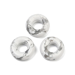 Говлит Природные подвески Говлит, подвески в виде пончиков/пи-дисков, 15x5 мм, отверстие : 6 мм