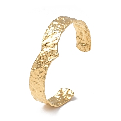 Настоящее золото 14K Ионное покрытие (IP) 304 браслеты-манжеты из нержавеющей стали для женщин, сердце, реальный 14 k позолоченный, внутренний диаметр: 2-1/2 дюйм (6.2 см)