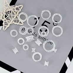 Белый 10 пары силиконовых ушных вкладышей, колонка, ушные тоннели, белые, 6~25 мм