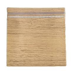 пшеница Пвх почтовый замок сумки, прямоугольные упаковочные пакеты, верхние пакеты с самозапечатыванием, цвет пшеницы, 12x12 см, односторонняя толщина: 7.8 мил(0.2мм)