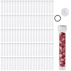 Clear 100Pcs Plastic Freezing Tubes, Test Tubes, with Screw Cap, Clear, 96x19mm, Inner Diameter: 14mm, Capacity: 10ml(0.34fl. oz)