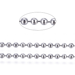 Gunmetal Brass Ball Chains, Long-Lasting Plated, Soldered, with Spool, Cadmium Free & Lead Free, Gunmetal, 1.5mm, about 301.83 Feet(92m)/roll