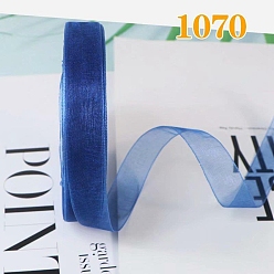 Синий Ленты из полиэстера с рюшами, для банта, орнамент одежды, синие, 5/8 дюйм (15 мм), около 40.46 ярдов (37 м) / рулон