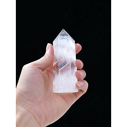 Хрусталь Натуральный кристалл кварца заостренная призма украшение для дома, исцеляющие каменные палочки, для рейки чакра медитативная терапия decos, граненый пуля, 30x100 мм