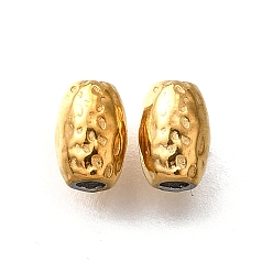 Настоящее золото 18K 304 из нержавеющей стали бусы, овальные, ионное покрытие (ip), реальный 18 k позолоченный, 3.5x5.5 мм, отверстие : 1.2 мм