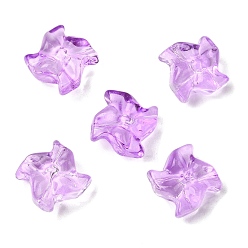 Лиловый Стеклянные бусины, ветряная мельница, сирень, 18x9x9 мм, отверстие : 1.2 мм