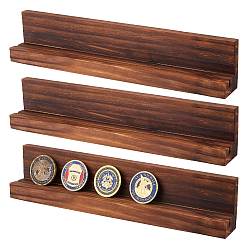 Кокосово-Коричневый Подвесные украшения для показа деревянных монет, прямоугольные, кокосового коричневый, 31.1x4.15x6.4 см