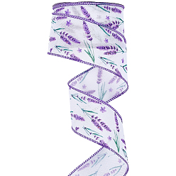 Цветок 12 ярдов мешковинных лент, с железным краем, цветок, 2-1/2 дюйм (64 мм), около 12 ярдов (10.9728 м) / рулон