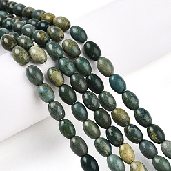 Другие Нефриты Нити бусин из натурального нефрита шушан, рис, 7~8.5x6~6.5 мм, отверстие : 0.8 мм, около 46~48 шт / нитка, 14.96~15.35 дюйм (38~39 см)