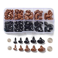 (52) Непрозрачная лаванда 106ПК треугольные пластиковые кукольные безопасные носы для рукоделия, с проставкой 106 шт., игрушка аксессуары, разноцветные, 9x6x15.5 мм