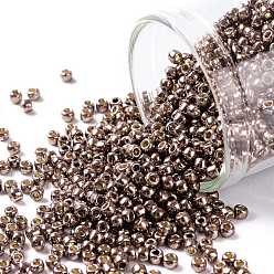(PF556) PermaFinish Mauve Metallic TOHO Round Seed Beads, Japanese Seed Beads, (PF556) PermaFinish Mauve Metallic, 11/0, 2.2mm, Hole: 0.8mm, about 1110pcs/bottle, 10g/bottle