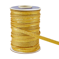 Золотистый Полиэфирная лента, для аксессуаров для одежды, золотые, 3/8 дюйм (11 мм), около 72.00 ярдов (65.84 м) / рулон