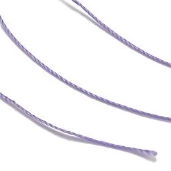 Lilac Polyester Thread, for Custom Woven Jewelry Making, Lilac, 0.25mm, about 700m/roll
