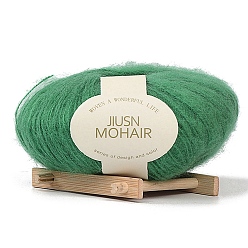 Средний Морско-зеленый 25г пряжа из акрилового волокна, для шали, шарфа, куклы, вязания крючком, круглые, средний морской зеленый, 1 мм