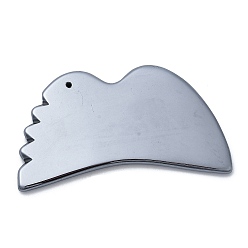 Терагерцовый камень Доски из терагерцового камня гуаша, инструменты для массажа, массажер энергия для лица косметические инструменты, 57.6x102x6.2 мм, отверстие : 1.8 мм