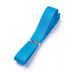 Голубой Репсовые ленты , полиэфирные ленты, синяя серия, голубой, 5/8 дюйм (16 мм), около 1 ярд / прядь (0.9144 м / прядь)