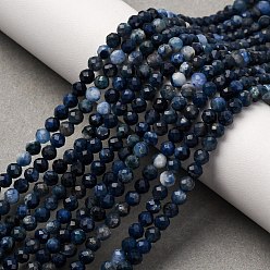 Петерсит Натуральные пиеттеритные бусины, граненые, круглые, 4 мм, отверстие : 0.8 мм, около 97~103 шт / нитка, 38~39 см