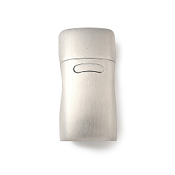 Нержавеющая Сталь Цвет Магнитные застежки, нержавеющая сталь 304, цвет нержавеющей стали, 25x13x8 мм, отверстие : 10x5 мм