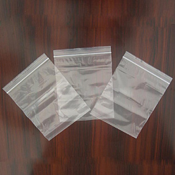 Clear Plastic Zip Lock Bags, Resealable Packaging Bags, Top Seal, Self Seal Bag, Rectangle, Clear, 17x12cm, Unilateral Thickness: 2.3 Mil(0.06mm)