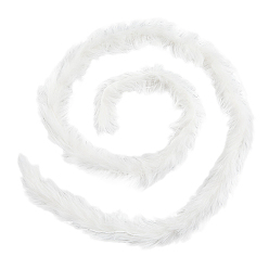Белый 2m имитация меха кролика рекс синель палка, для изготовления кукол, белые, 70 мм