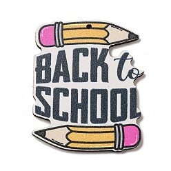 Pen Дерева кулон, тема дня учителя, ручка, 44.5x37.5x2.5 мм, отверстие : 1.6 мм