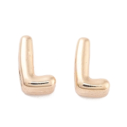 Letter L Стойки подвески обшивки сплава, без кадмия и без свинца, гальванический никель, золотой свет, Письмо L, 9x5.5x4 мм, отверстие : 1.5x2.5 мм