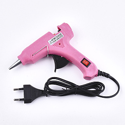 Pink Ювелирные инструменты , горячего расплава клея пушка, напряжение: 110-240 V, мощность: 20 Вт, розовые, 109x127x22 мм, подходит для пластиковых палочек 8 мм