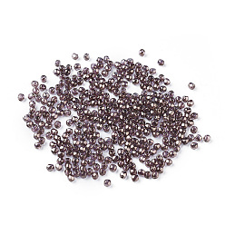 Indigo Czech Fire Polished Glass Beads, Faceted, Drum, Indigo, 2x2mm, Hole: 0.6mm, about 1170pcs/bag