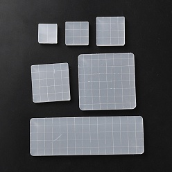 Clear 6Pcs Acrylic Sheets, Clear, 25~150x25~75x7~7.5mm
