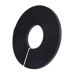 Черный Обшивка из полиэстера, коса из конского волоса кринолин, ткань для пошива свадебного платья, поделки швейные принадлежности, чёрные, 12x1 мм, 45 ярдов / пачка
