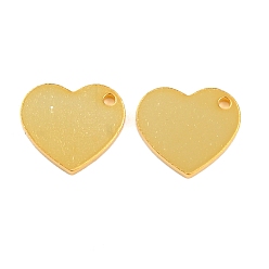 Золотой 925 подвески в форме сердца из стерлингового серебра, золотые, 9x10x1 мм, отверстие : 1.1 мм