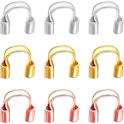 (52) Непрозрачная лаванда 3 цвета 90шт. латунная проволока защитная, без никеля , разноцветные, 4.5x4x1 мм, отверстие : 0.5 мм, 30 шт / цвет, 3 цветов, 90 шт / коробка