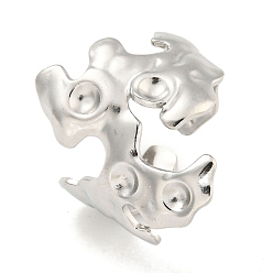 Нержавеющая Сталь Цвет Устойчив к потускнению 304 компоненты манжетного кольца из нержавеющей стали, горный хрусталь настройки, цвет нержавеющей стали, 20 мм, пригодный для стразов 3 мм