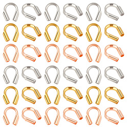 (52) Непрозрачная лаванда 30 шт. 3 цвета 925 серебряная проволочная оправа, разноцветные, 4.5x4x1 мм, отверстие : 0.6 мм, 10 шт / цвет