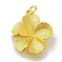 Золотой Стойки обшивки латунь кулон, без свинца и без кадмия, долговечный, цветок, с целью перехода в кольце, золотые, 22x18x5 мм
