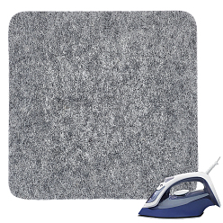Gray Wool Pressing Mat, Felt Ironing Pad, for Ironing, Sewing, Cutting on Ironing Board, Tabletop, Dryer, Countertop, Square, Gray, 154x152x13mm