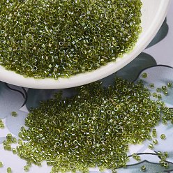 (DB2377) Окрашенный Лаймовый Внутри Бусины miyuki delica, цилиндр, японский бисер, 11/0, (БД 2377) внутри окрашенной извести, 1.3x1.6 мм, отверстия: 0.8 мм, около 10000 шт / мешок, 50 г / мешок