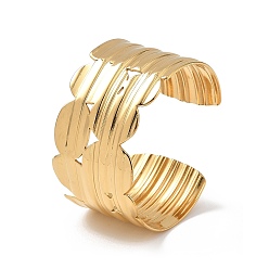 Настоящее золото 14K Ионное покрытие (IP) 304 браслеты-манжеты из нержавеющей стали для женщин, плоско-круглые, реальный 14 k позолоченный, внутренний диаметр: 2-1/4 дюйм (5.65 см)