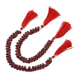 Grenat Grenat naturels brins de perles, larme, facette, top foré, avec panicule, 5mm, Trou: 0.5mm, Environ 60 pcs/chapelet, 11.81'' (30 cm)