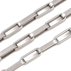 Нержавеющая Сталь Цвет 201 цепи из нержавеющей стали, с катушкой, несварные, цвет нержавеющей стали, 18x6.5x3.5 мм
